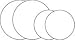 Clear Scraps Clear Acrylic Embellishments - 4PK/Circles