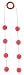 Doc Johnson Double Pleasure Beads, Red