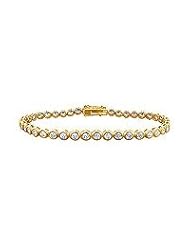 Diamond Tennis Bracelet : 18K Yellow Gold â€" 3.00 CT Diamonds