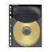 20 Compucessory CD/DVD Half Sheet Storage Binder Filing Sleeve (Holds 2 Discs)