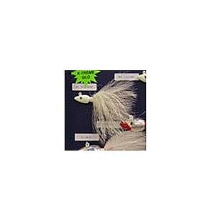 Arrow Head Bucktail 4oz X-Glo White by