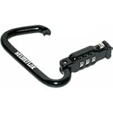 NEW HELMETLOK MOTORCYCLE CARBINER STYLE COMBINATION HELMET/JACKET/BAG LOCK/LOK, BLACK