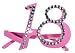Brille pink 18. Geburtstag Scherzartikel Gagbrille 21652