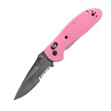 Mini-Griptilian w/Thumb Stud, Drop Point, Pink, ComboEdge