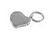 Our silverplate Heart Locket Key Chain - 1.5x1.5