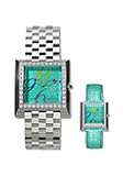 Corum 138-341-47-0913-FV04 Pyramid Aqua Dial Stainless Steel Leather Women's Watch