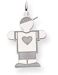 Genuine IceCarats Designer Jewelry Gift 14K White Gold Kid Charm