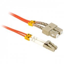 5 meter Orange Duplex Fiber Optic Cable With LC-S