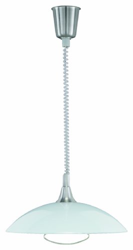 Trio-Leuchten 371110107 Energiespar-Zugpendelleuchte 1xE27 25W Circular D: 40 cm Nickel ma Preisvergleich