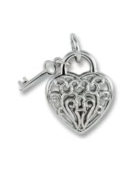 Rembrandt Charms Heart Lock with Key