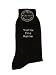 Mens Shoes Size 6 Musician Socks - Fun black socks with