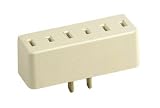 10 each: Leviton Small Plug-In Three Outlet Adapter (001-00063-00I)