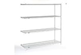 Nexel Stainless Steel Wire Shelving Add-On 60W X 18D X 63H