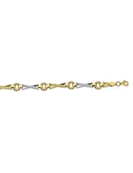 CleverEves 14K Gold Two-Tone Stampato Bracelet