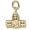 Rembrandt Charms Capitol Building Charm, 10K Yellow Gold