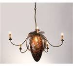 36 Inch W Tiffany Pinecone Chandelier Ceiling Fixture