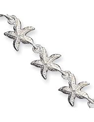 Sterling Silver Starfish Bracelet QG840-7"