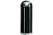 15 Gallon Round Top Waste Receptacle With Plastic Liner - Black
