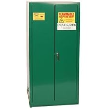 Eagle PEST2610 Pesticide Safety Cabinet, Self Closing, 2 Doors, 31-1/4" Width x 65" Height x 31-1/4" Depth, 55 Gallon Capacity