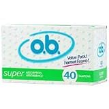 o.b. Non-Applicator Tampon, Value Pack, Super Absorbency 40 each