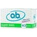 o.b. Non-Applicator Tampon, Value Pack, Super Absorbency 40 each