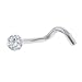 Clear GLITTER Nose Ring