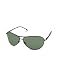 Persol Double Bridge Aviator Metal Sunglasses black-green
