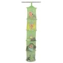 6 Tier Hanging Mesh Storage Closet Organizer Kids Room Unit Lime Green