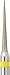 ValuDiamond V-858/012XF Diamond Burs, Single Use/Multi-Use for All Shapes and Grits, Needles (Pack of 10)