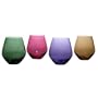 Lenox Tuscany Harvest Assorted Colors Crystal White Wine Glasses, Set of 4