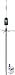 Wilson Electronics 308401 Dual Band Trucker Mirror Mount Antenna with 3-Way Mount