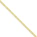14k 1.3mm Anchor Pendant Chain Necklace - 18 Inch