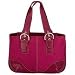 EmbassyTM Burgundy Faux Suede Purse