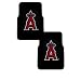 A Set of 2 MLB Major League Baseball Licensed Universal-fit Molded Front Rubber Floor Mats - Los Angeles Angels