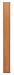 All Wood Cabinetry FS84-CN 3-Inch Wide by 84-Inch High Filler Strip, Cinnamon Maple