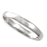 Sterling Silver Wedding Bands 3 mm - Sizes: 5-12