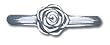 Solid Sterling Silver Rose Light Ring
