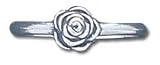 Solid Sterling Silver Rose Light Ring