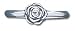 Solid Sterling Silver Rose Light Ring