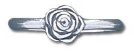 Solid Sterling Silver Rose Light Ring