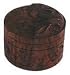 Rosewood boxes are hand - crafted and each box displays unique geometric patterns, some with subtle brass inlays. The rosewood screwtop is an elegant design that has a secure lid that will not accidently open in your purse or bag. Each box is shrink wrapped to preserve freshness and appearence. UPC: 632677031294 Front Label Panel: Eden Botanicals Ylang Ylang Essence Instructions: For Use As Decorative Aromatherapy. Ingredients: Soapstone Carved Cylinder, Ylang Ylang Essence. Supplemental Facts: 1 1/4"H X 1 1/4"D