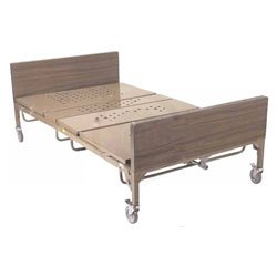 Drive Medical Full Electric Bariatric Bed Package ( Contains Bariatric Bed, 48 Inch Bariatric Foam Mattress and 2 Pair T Rails)