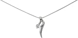 R&T - 80746 - Collier Femme - Argent 925/1000 - 4.6gr - Pendant Oxyde de Zirconium Blanc - 42 cm