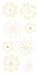 Kitchen & Housewares : Essentials Large Dimensional Stickers: Cream & Sugar Flowers