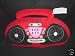 Ipod Radio Pillow Plush Speaker Pillow Red