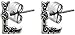 Celtic Letter L Silver Tone Pewter Stud Earrings