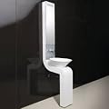 Hudson Reed Badezimmer Möbel Set - Sass - Waschtisch mit Waschbecken, Armatur und Spiegelschrank