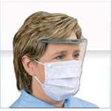 Alpha Protech Combo Mask with Shield, Snaps, Blue, Earloops, 100/cs Alpha Protech Combo Mask with Shield, Snaps, Blue, Earloops, 100/cs