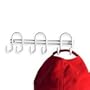 Spectrum WHITE Mini Wall Mount Utility Rack 2-1/8"H x 8"W x 2"D