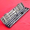 12 SDS Plus HAMMER DRILL BIT CHISEL Set for CONCRETE MASONRY by Anytime Tools